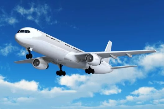 Passagerfly i luften